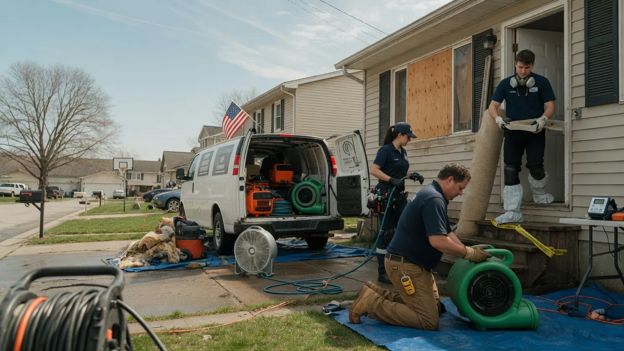 Water Damage Restoration in Burlington, IL near me